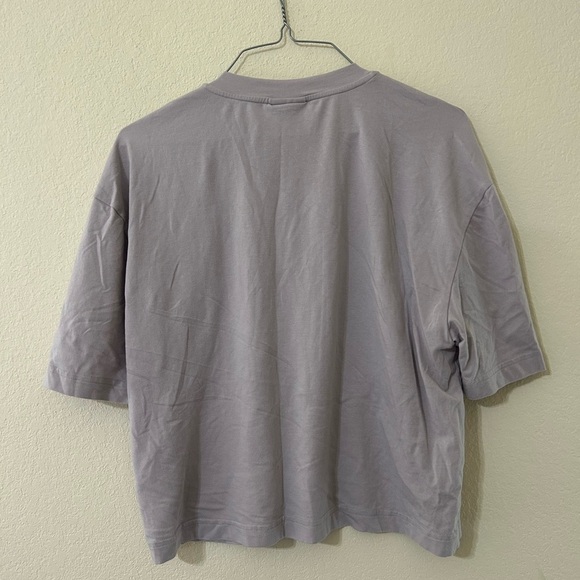 Varley Venice Easy Tee Lavender Womens Size Medium Cotton Stretch Casual Comfort - Picture 3 of 9